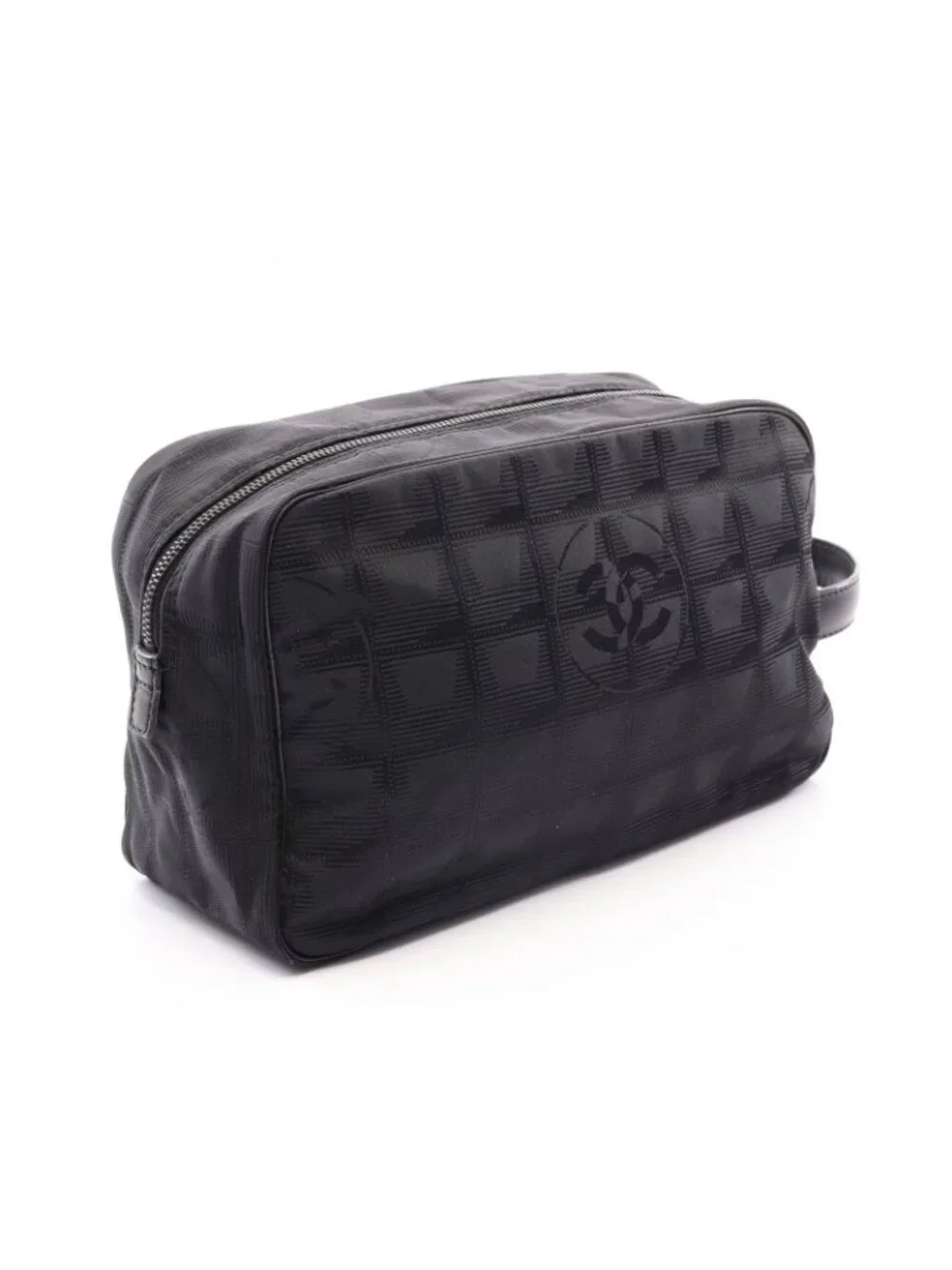 Chanel Clutch New Travel Line Black Leather